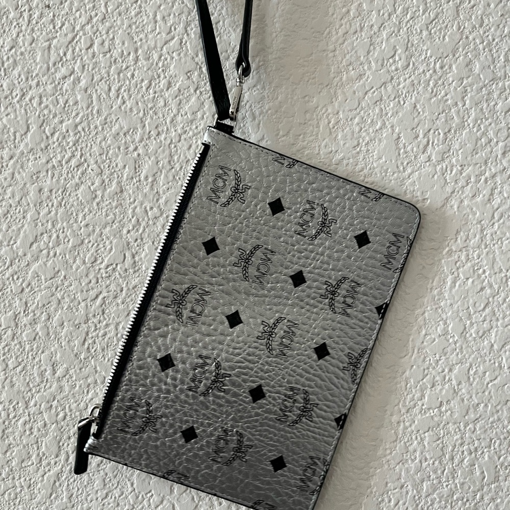 Silver MCM Wristlet - Picture 3 of 4